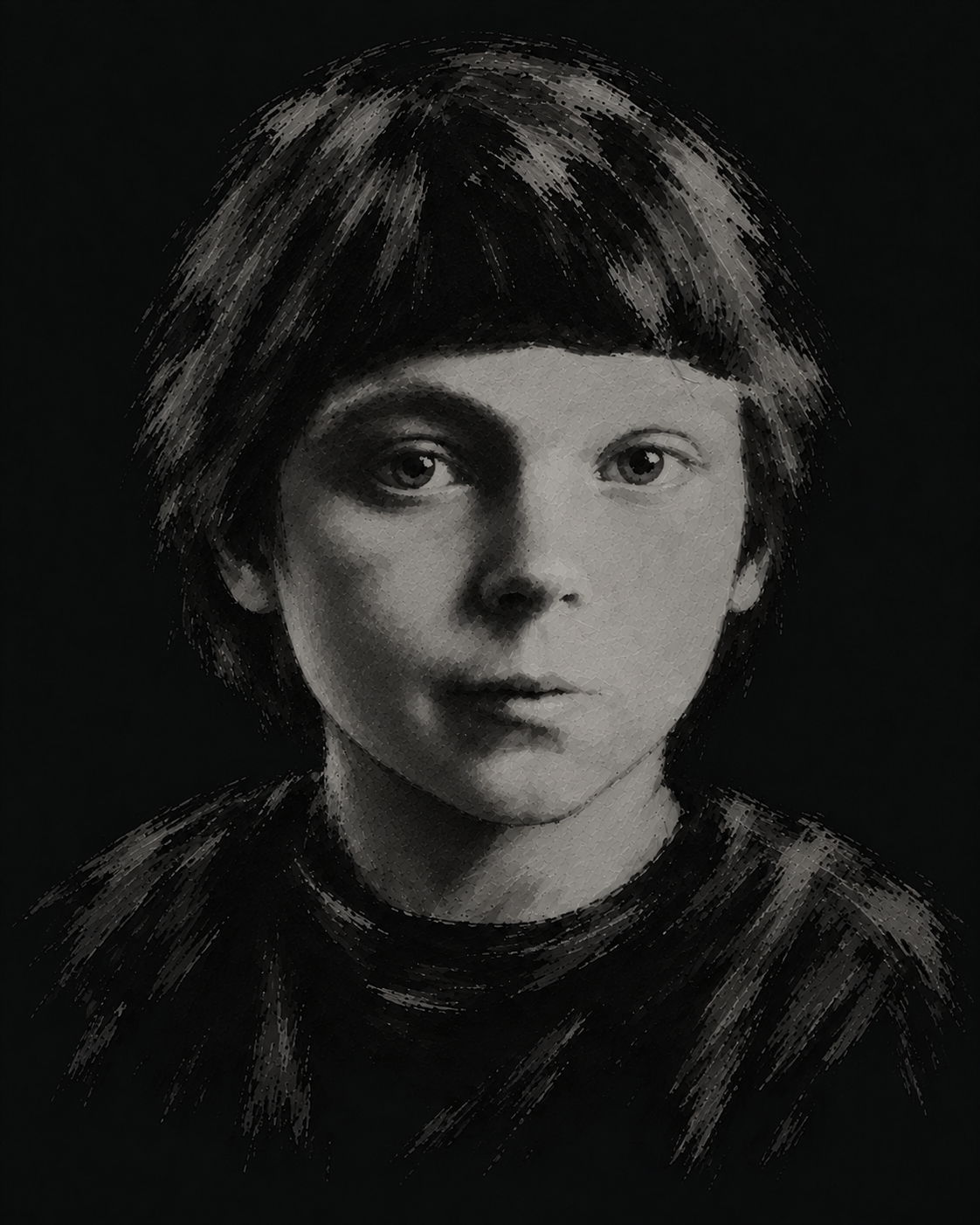 Jackie Leven as a child · Illustration